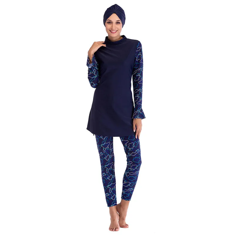 

Muslim Swimwear Women 2019 New Beach Lslam Hijab Swimsuit Women's Swimming Suit Islamic Swim Wear Zwemkleding Vrouwen Islam