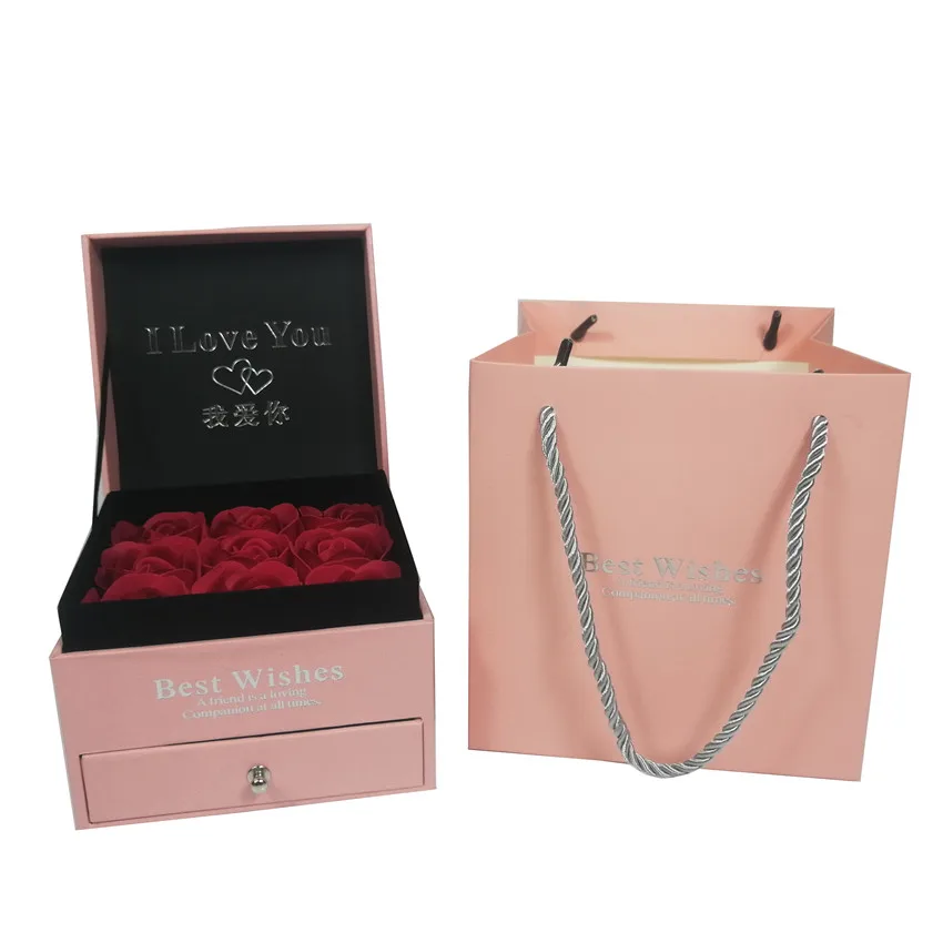 

Preserved In Glass Dome Eternal Rose Decoration Red Ecuador Gift Box Can Put Ring/necklace Valentines Day Gift
