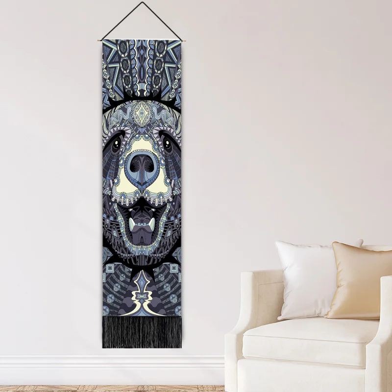 Абстрактный Ретро Тотем стиль Декор для торгового центра гобелен гостиной ткань