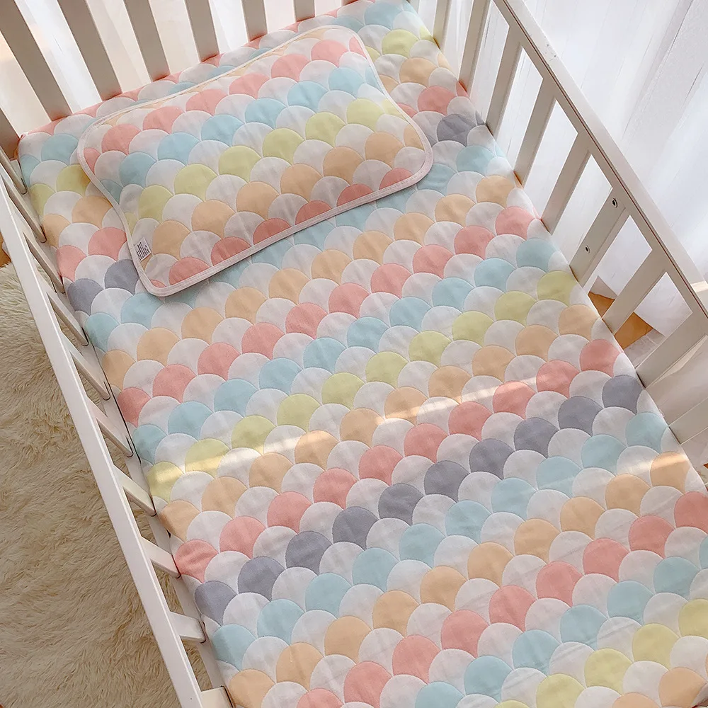 Детское газовое покрывало из чистого хлопка толстое теплое постельное белье для