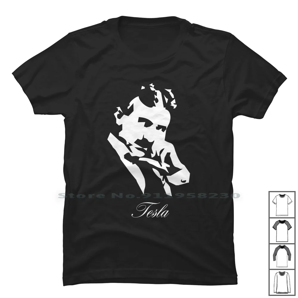 

Tesla T Shirt 100% Cotton Cartoon Gamers Movie Gamer Game Ny Me Funny Movie