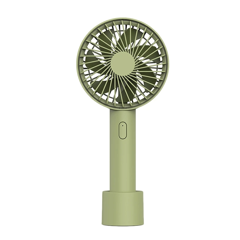 

2000MAh Mini Cooler Handheld Portable Fan USB Rechargeable Fan Outdoor Home Quiet Desktop Fan Green