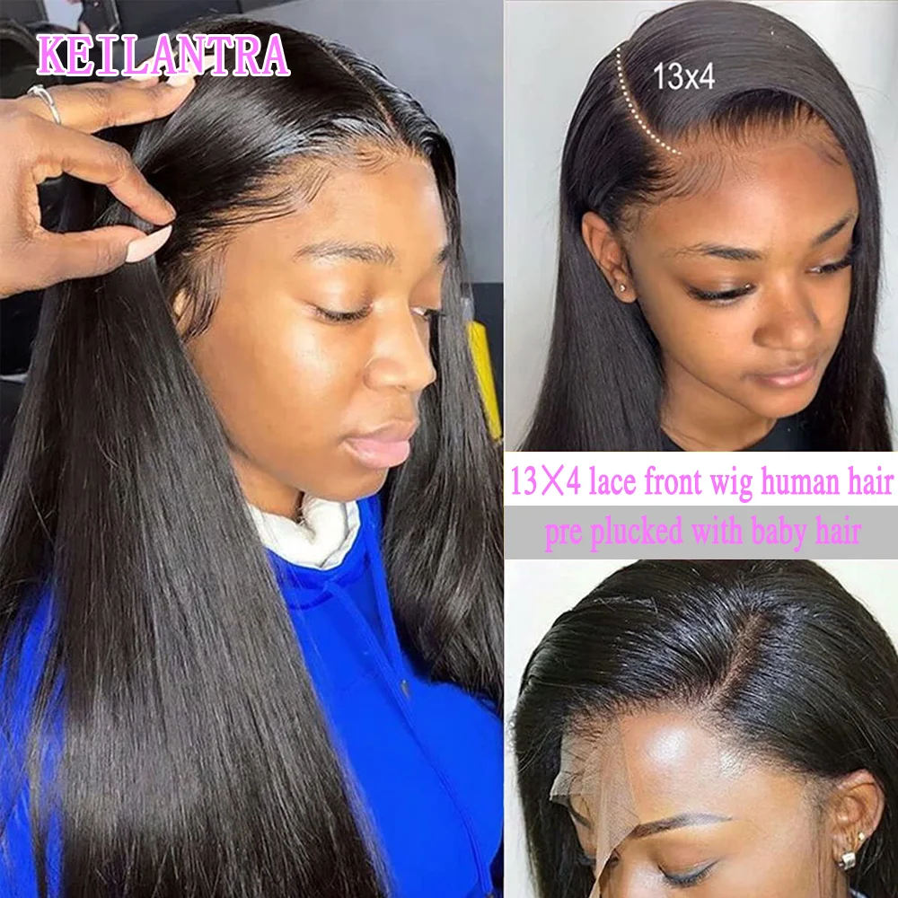 

Парик из натуральных человеческих волос, естественный цвет, искусственные волосы, 180 плотность, бразильский, Remy, предварительно выщипанный ...