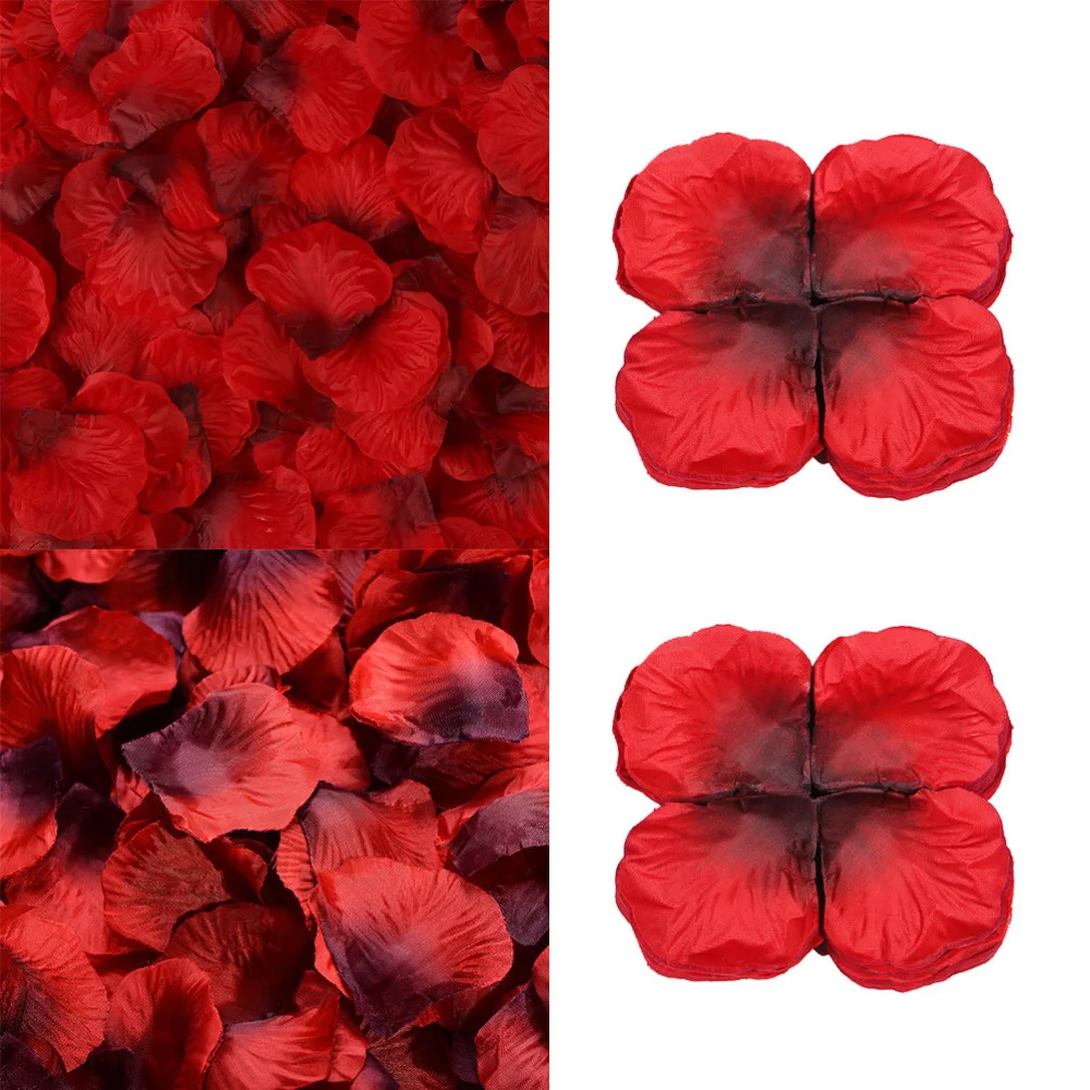 2400 шт. имитации из розовых лепестков ткани искусственные цветы лепесток