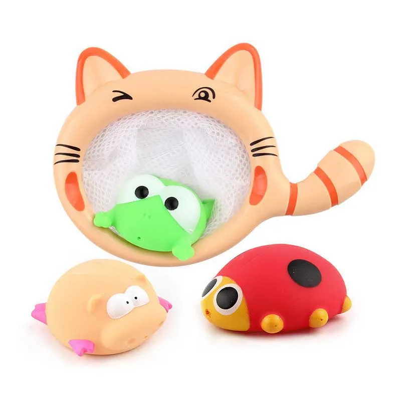 21 детская игрушка для ванны рыболовная сеть организующая игрушка-утка