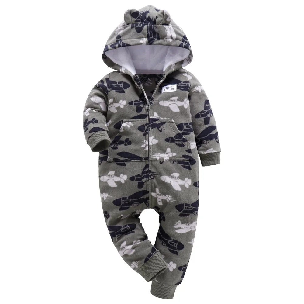 Детский комбинезон Зимняя одежда для мальчиков и девочек Комбинезон на молнии с