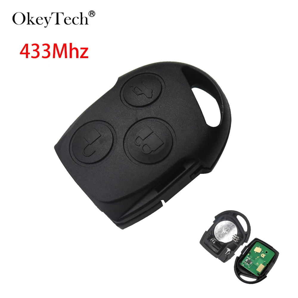 OkeyTech 3 кнопки 433 МГц транспондер Авто Автомобильный Брелок дистанционного