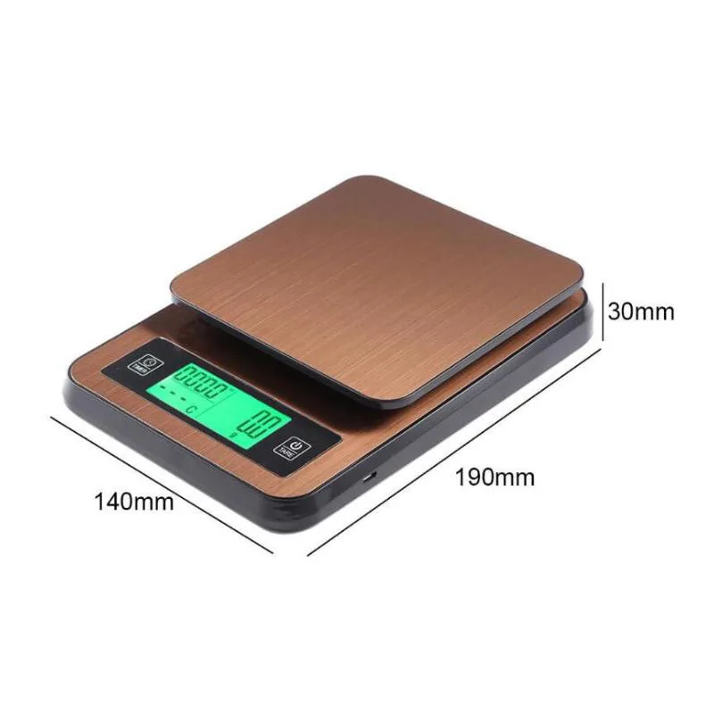 Электронные весы для кофе с ручным приводом цифровой кухонный прибор