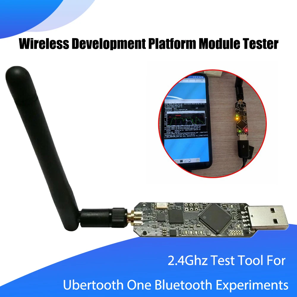 

Инструмент для тестирования модуля беспроводной разработки платформы 2,4 ГГц для экспериментов с Bluetooth Ubertooth One