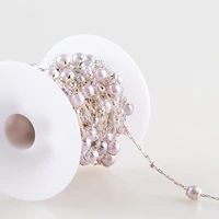 xuqian 6mm hot selling trendy pearl chains for women diy bracelet making supplies c0069