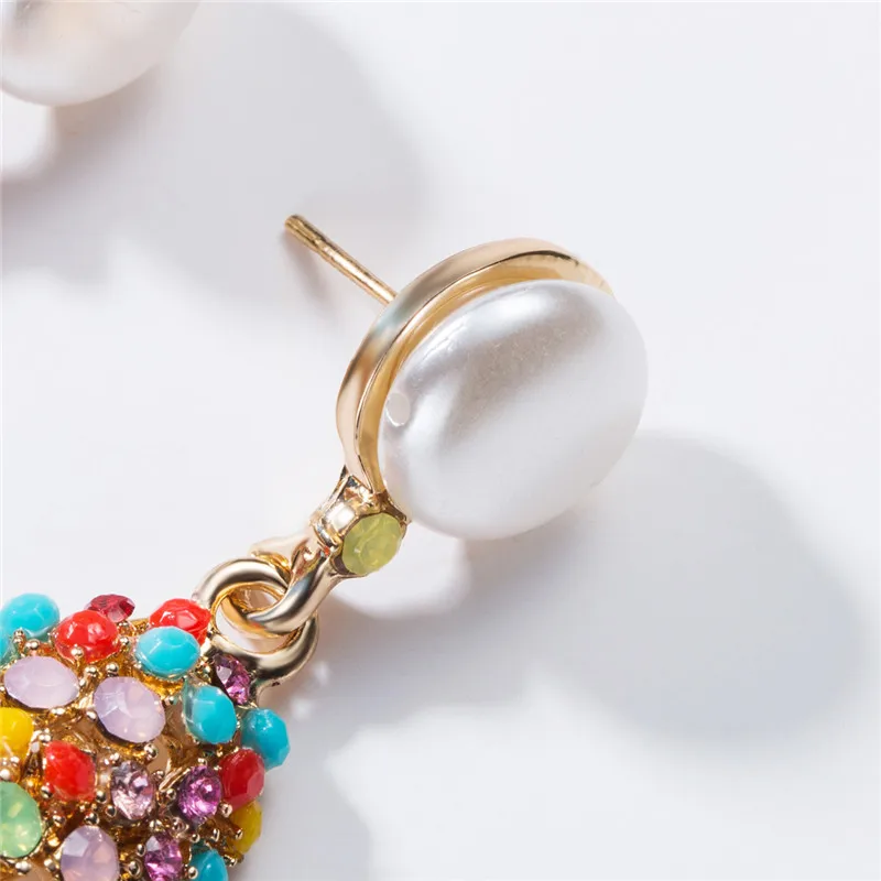 Женские акриловые серьги капельки популярные в стиле ретро карамельные цвета