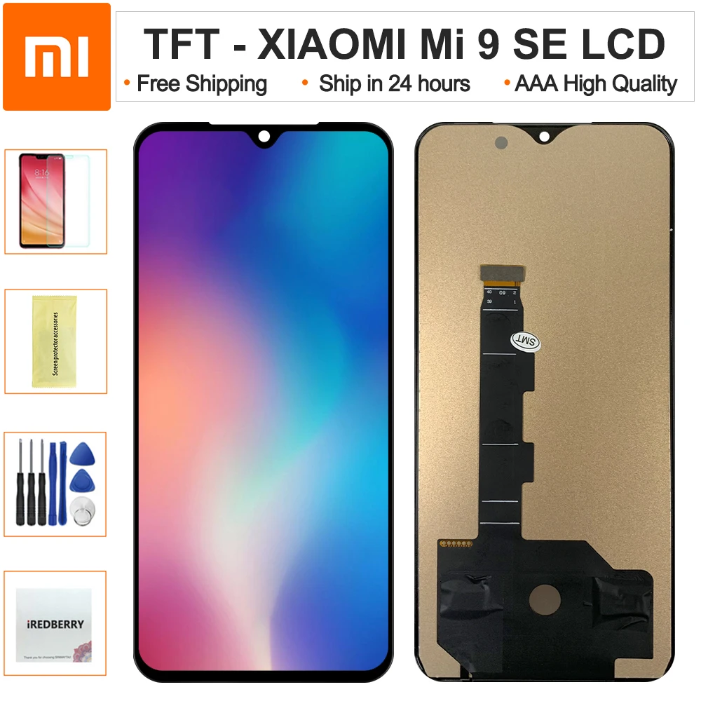 Для Xiaomi MI 9 SE Mi9 Se ЖК дисплей экран с рамкой + сенсорный дигитайзер Замена для 9Se