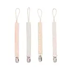 Детские зажимы для соски CMSOLO, зажим для соски, зажим для соски-пустышки, цепочка для соски из чистого хлопка и льна, безопасный зажим для младенцев