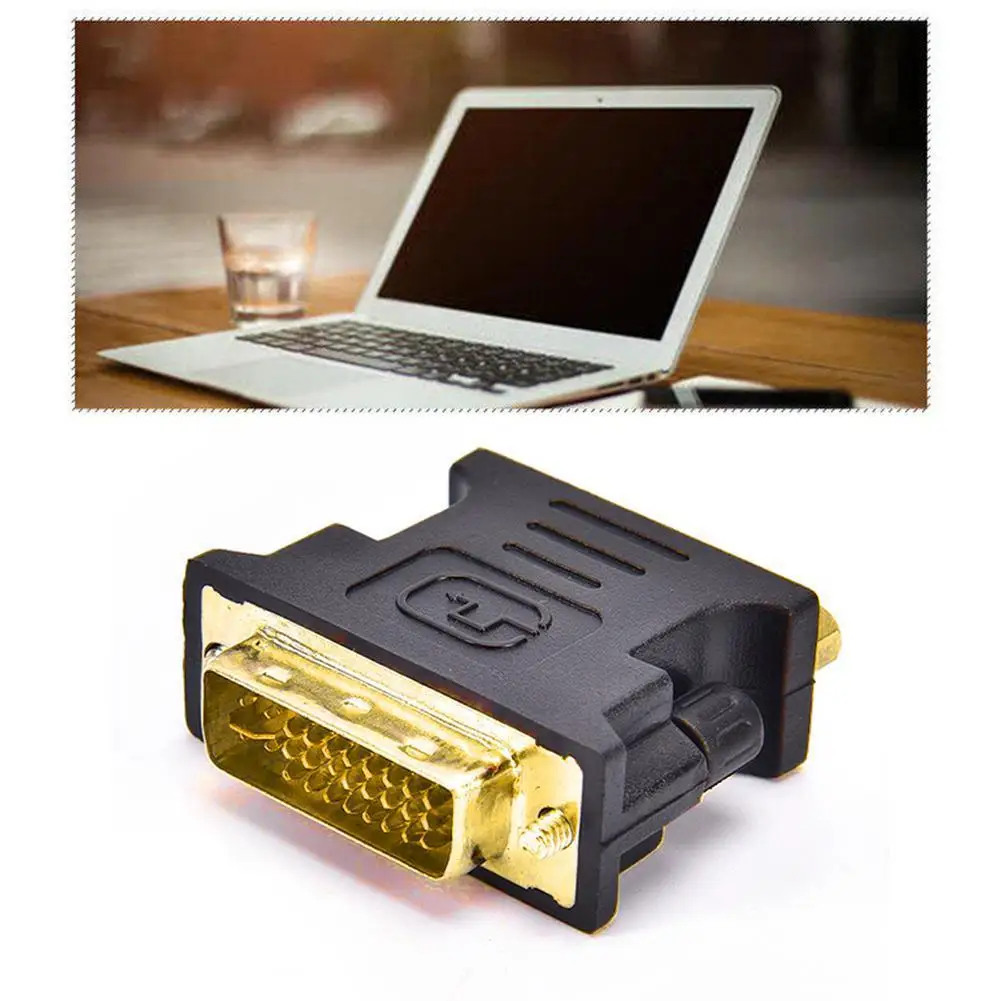 

DVI to VGA Cable 24k Gold Plated Plug HDMI-compatible For PC 1080P Pin HDTV Cable To Converter 1 DVI 24 Video Projector