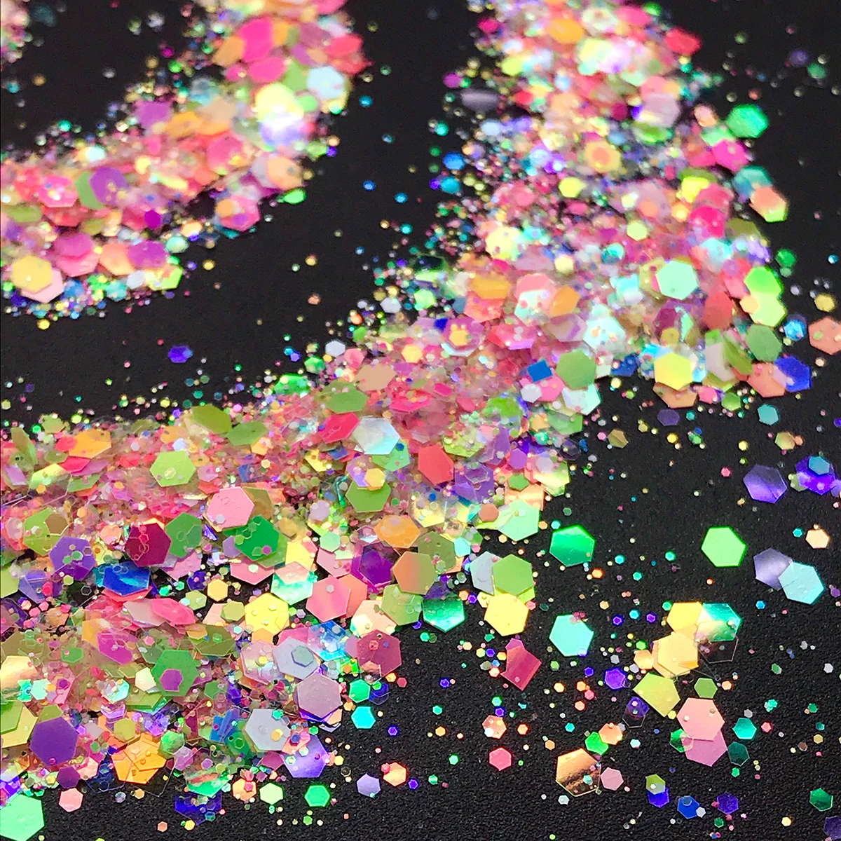 Смешанный Блестящий Порошок для ногтей 8 ячеек/пакет блестки красочные хлопья