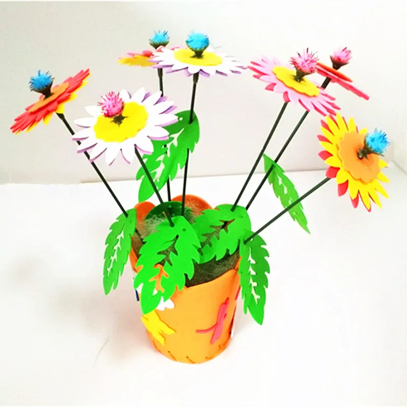 Happyxuan 5 шт./партия EVA пены ремесло DIY цветок наборы кастюль для девочек от 3 до 6 лет