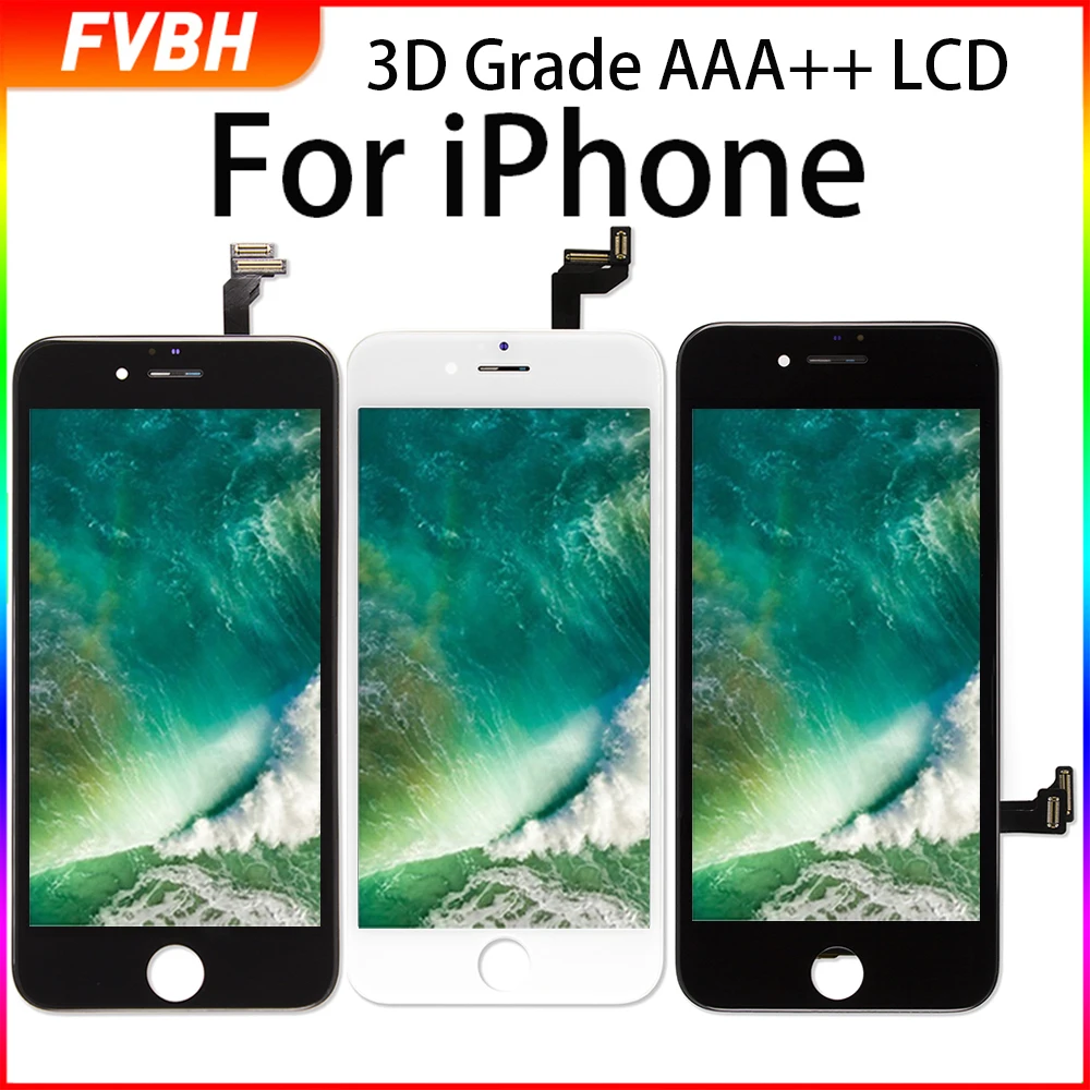 3D класс AAA + Замена экрана для iPhone 6 6s 7 8 сенсорный дигитайзер сборка ЖК без битых