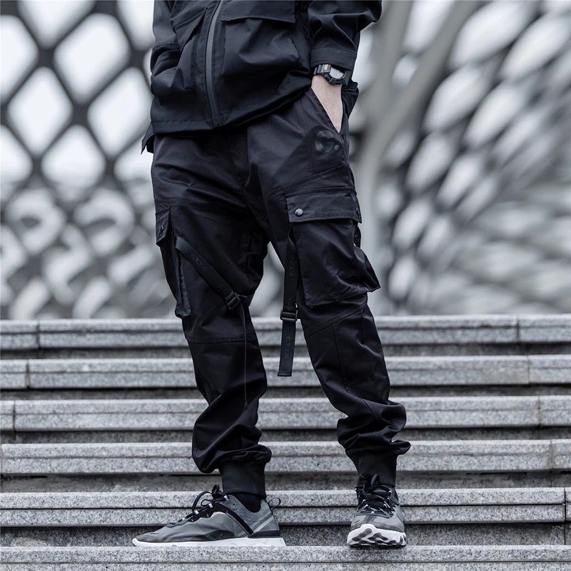 Светоотражающие Techwear Марка NEW FASHION Hi Street десант Для мужчин спортивные штаны для
