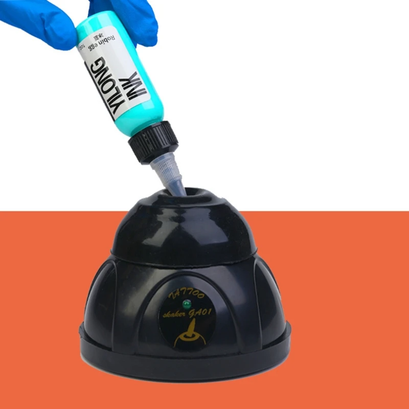 Tattoo Pigment Ink Electric Shaker Stirrer Nail Polish UV Gel Vortexer Mixer Nail Polish Gel Shaking Mixer Tattoo Supply Black