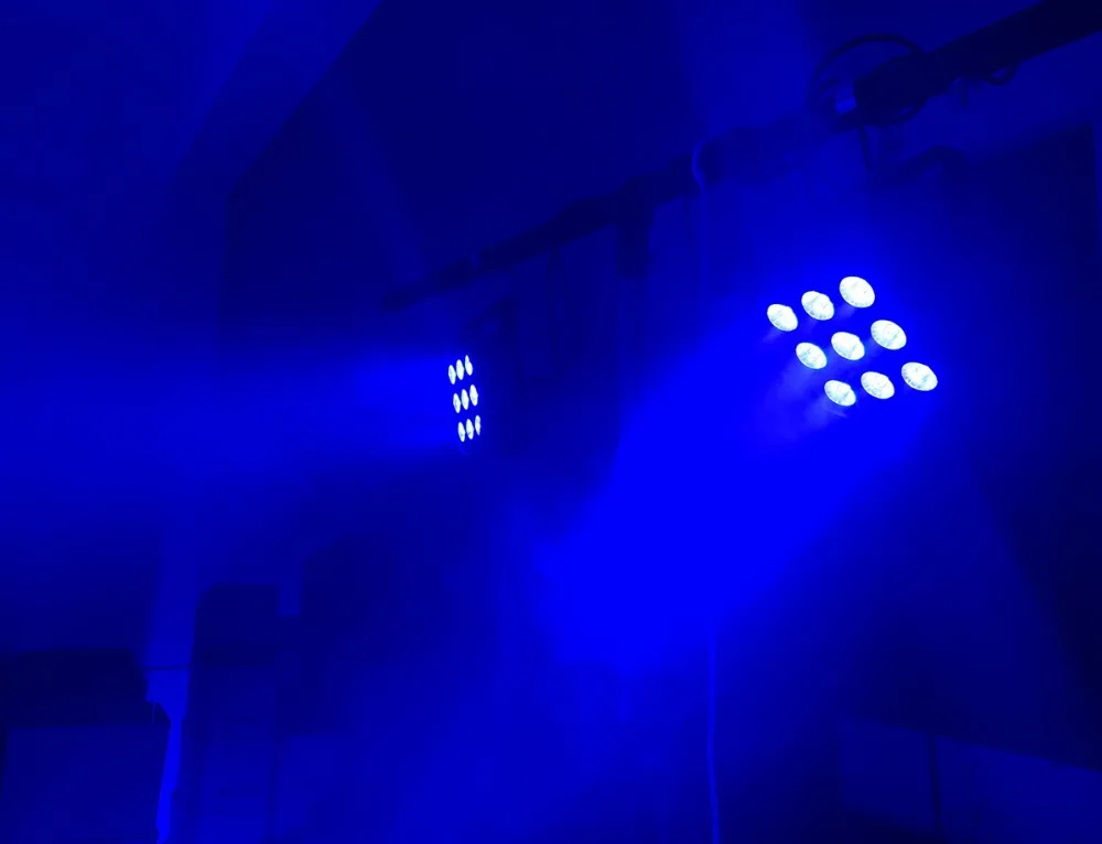 12 шт./Партия+ беспроводной пульт дистанционного управления светодиодный Par Light 9x12 Вт 4в1 светодиодный светильник сценических эффектов со сменой цвета RGBW Light