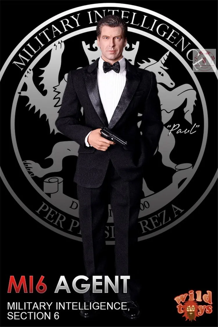 

In stock Collectibles WT211/6 scale MI6 Agent 007 A full set of dolls, suitable for display and gifts