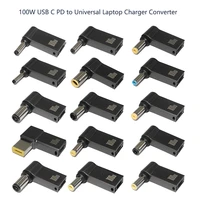 100w usb type c laptop power adapter connector usb c fast charging plug converter for dell hp asus hp lenovo universal laptops