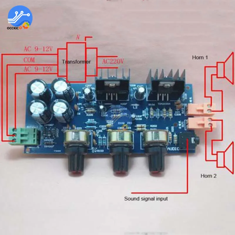 Плата усилителя TDA2030 плата звукового динамика модуль 18WX2 Hi Fi стерео управления