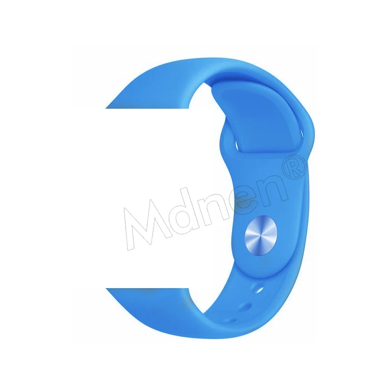 Силиконовый ремешок-петля для Apple Watch 42 мм 38 мм Iwatch 5 4 3 2 1 браслет с магнитной пряжкой - Цвет ремешка: 21 Royal blue