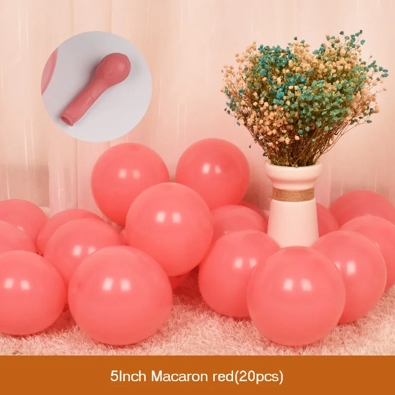 Macaron Red DIY прозрачный латексный шар в коробке, детские блоки любви для мальчиков и девочек, украшение для свадьбы, дня рождения, вечеринки - Цвет: Macaron Red