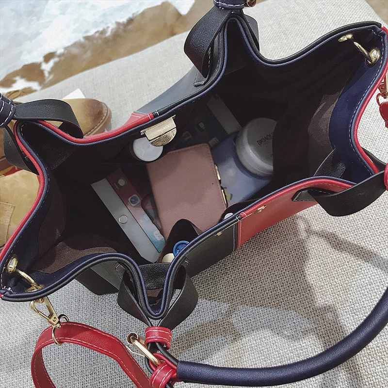 Роскошные сумки женские дизайнерская женская сумка с клиньями кожаная через