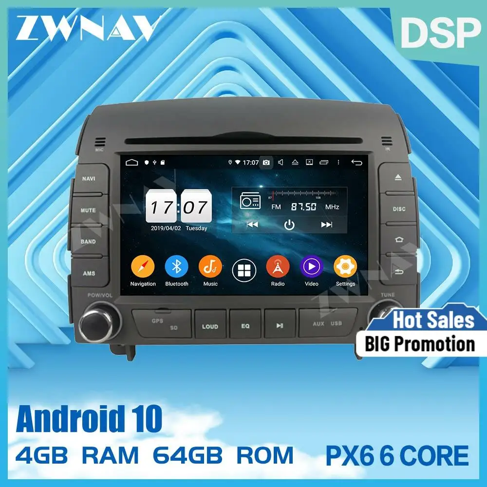2 din Android 10 0 экран Автомобильный мультимедийный плеер для HYUNDAI SONATA NF YU XIANG 2004 2008
