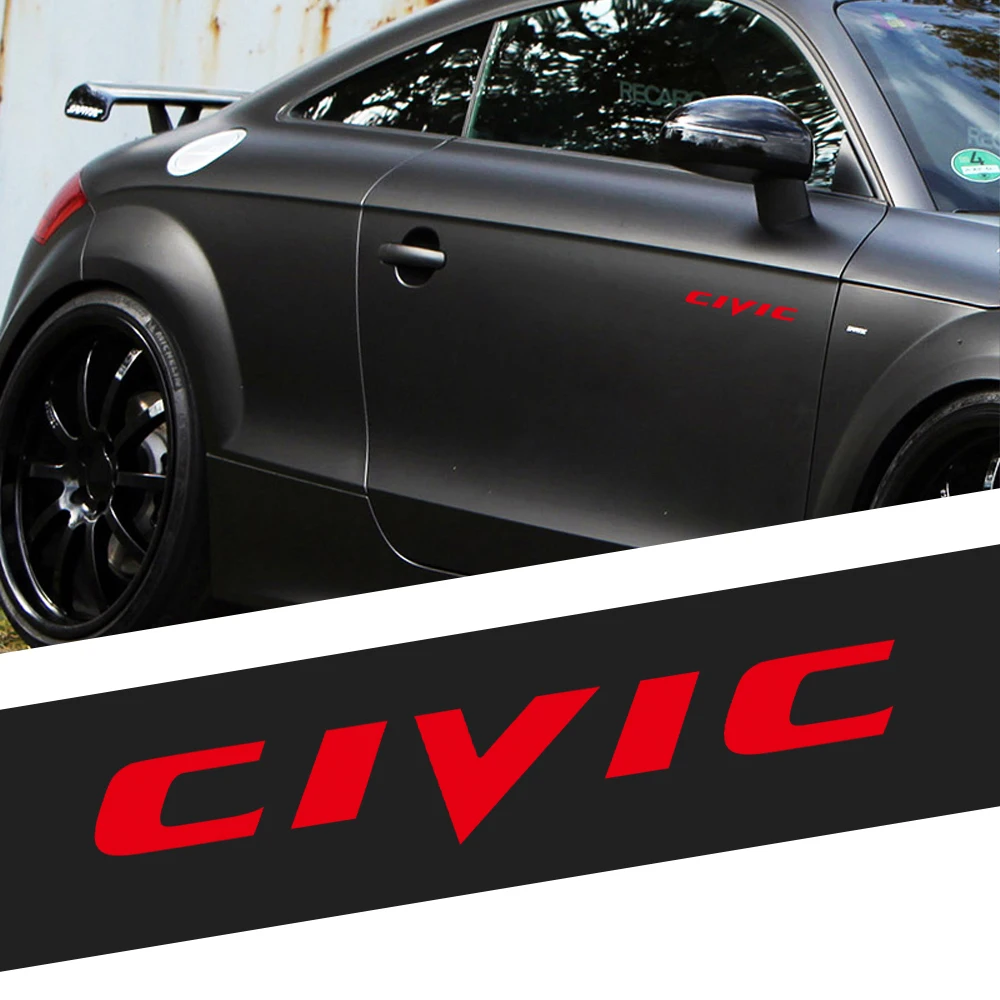 Автомобиль 1/2 шт. CIVIC эмблема туловища декоративная накладка из ПВХ наклейки для