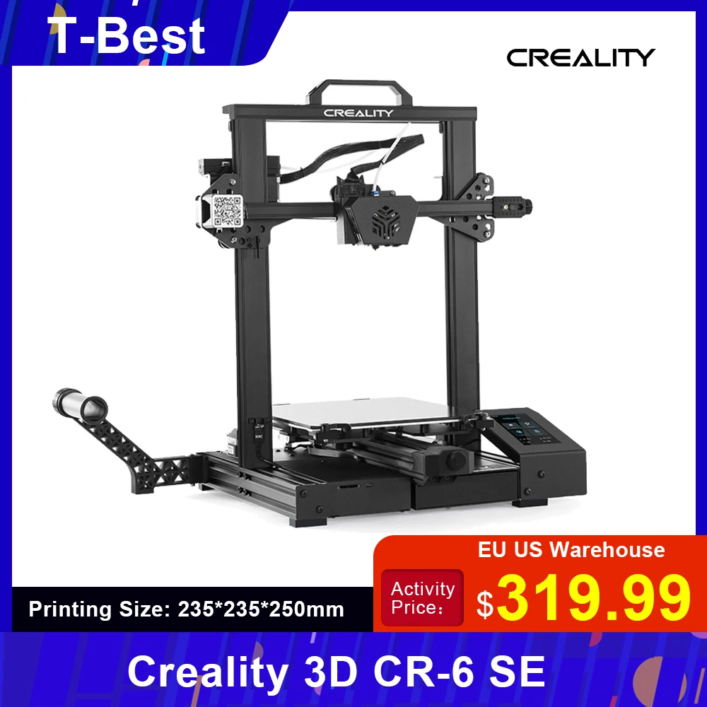 Creality 3D CR 6 SE Модернизированный Высокоточный принтер DIY Kit Печать Размер 235*235*250 мм
