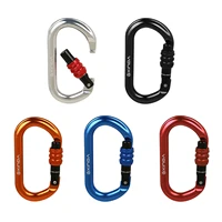 professional carabiner d shape 25kn climbing buckle security safety master lock outdoor rock climbing buckle equipment