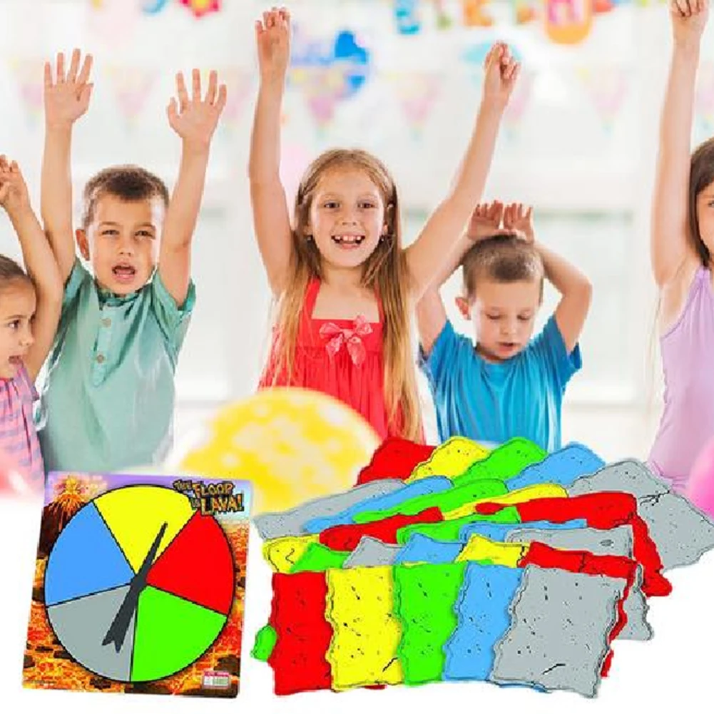 

Newest Floor Lava Innovative Volcano Rotating Card Game Card Family Board Game Floor Card For Party Birthday And Family Play