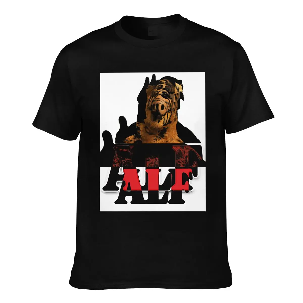 

Alf T Shirt TV Comedy Pig 100 Percent Cotton Mens T-Shirt Oversize Printed Tshirt Awesome