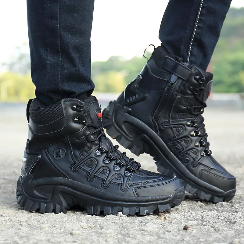 

Men Professional Tactical Hiking Boots Waterproof Breathable DELTA Shoes Combat Military Boots Camping Mountain Sports Sneakers