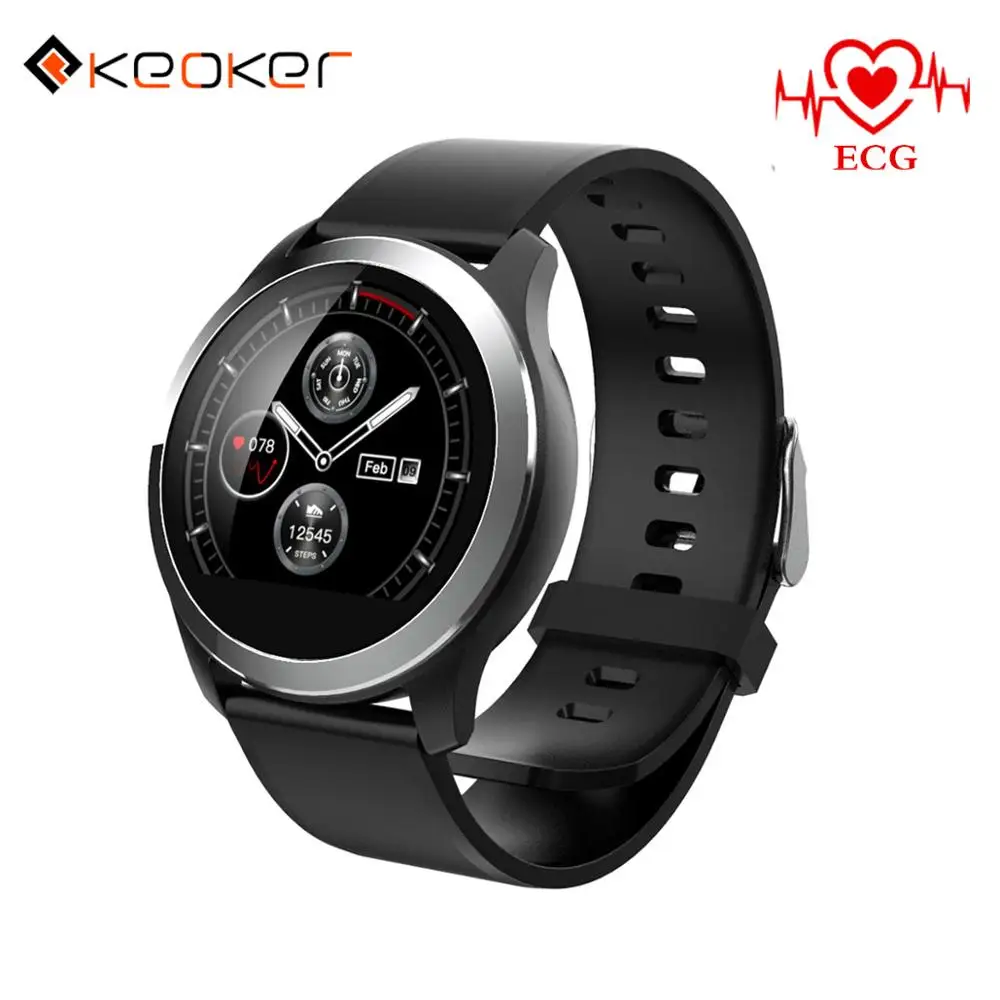 Keoker Смарт-часы ECG+ PPG кровяное давление кислородное сообщение напоминание Водонепроницаемый уход за умные часы для поддержания здорового образа жизни мужчин и женщин