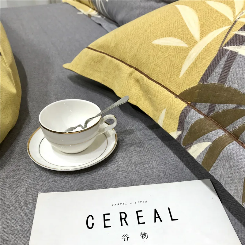 

2020 New Style 4pcs Cotton Sanding Fabric Bedding Set Quilt Cover Queen Size King Size Duvet Cover Set