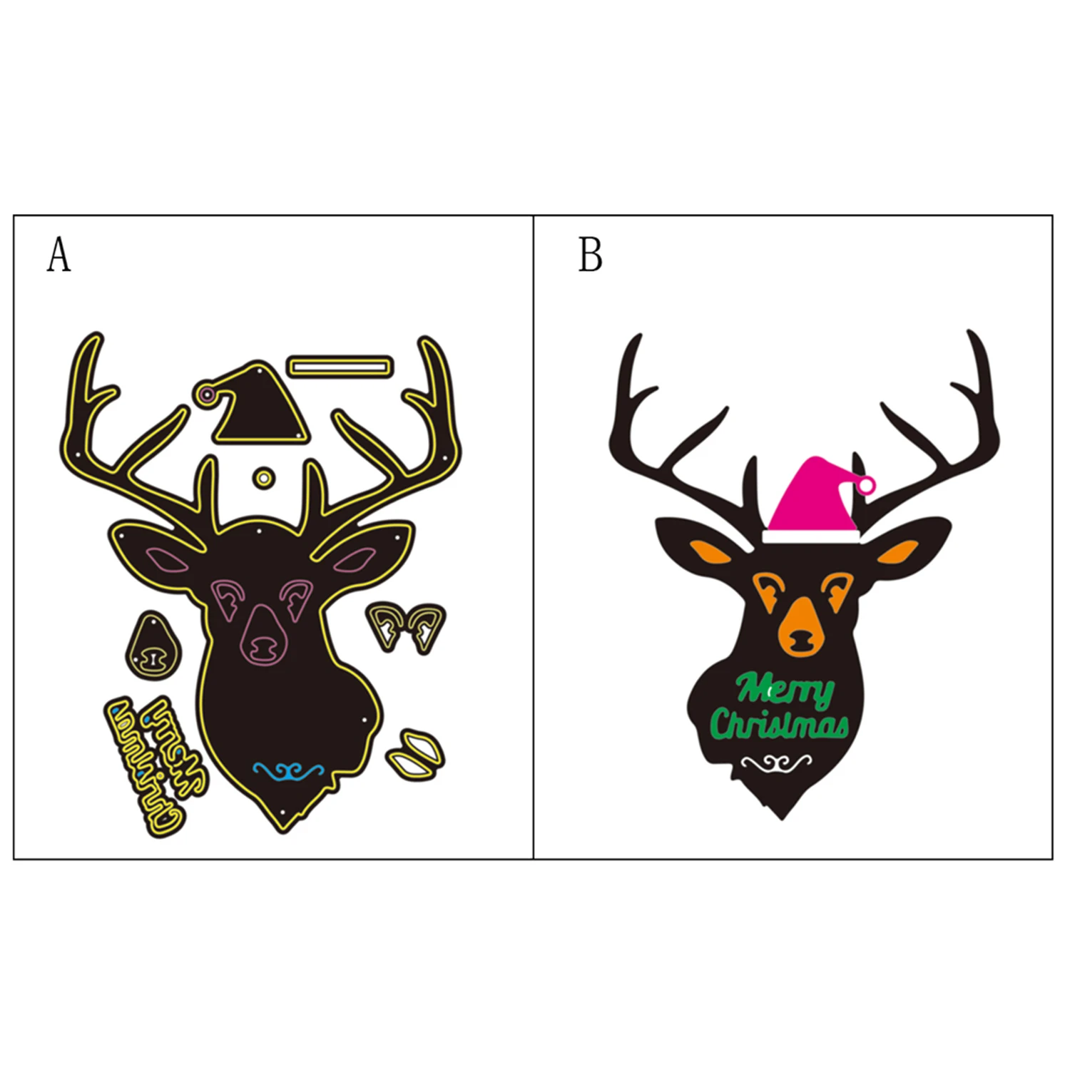 Металлические Вырубные штампы Счастливого Рождества форма вырубной штамп для