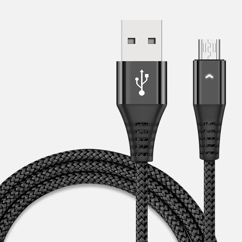 Кабель Micro USB HANNORD кабель быстрой зарядки 2 4 А светодиодный индикатор 1 2/1 8 м для