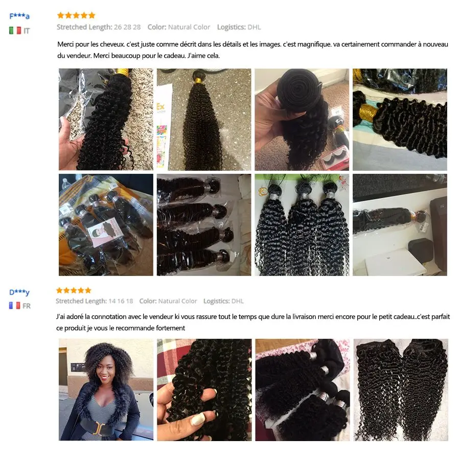 Монгольский кудрявый вьющиеся 3 пряди с закрытием человеческие волосы сплетен