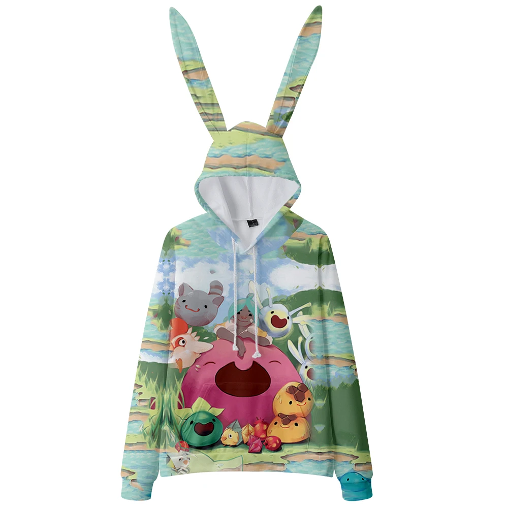 Детские толстовки с капюшоном и кроличьими ушками для мальчиков девочек |
