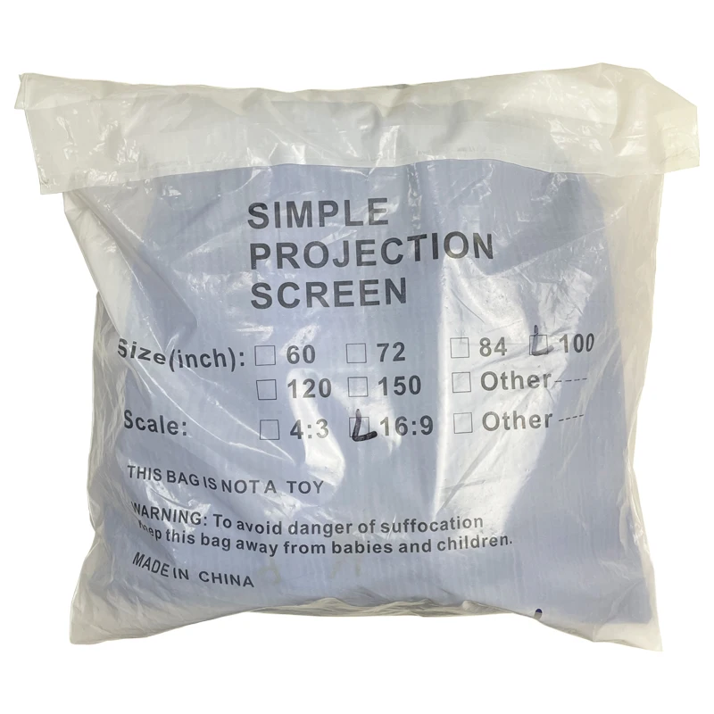 60~300 Дюймовый Простой Экран для Проекции из Ткани, Складной, 16:9 / 4:3 для LED DLP Проектора на.