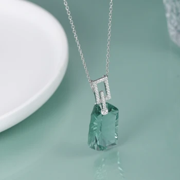Modern Luxury Style Fine Jewelry Set - Heterohexagon Green Amethyst Fine Jewelry 4