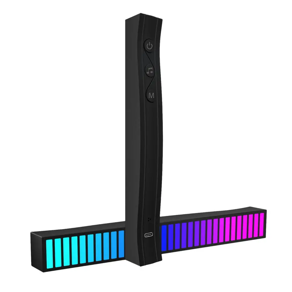 

Цветсветильник перезаряжаемый RGB-индикатор уровня музыки с голосовой активацией