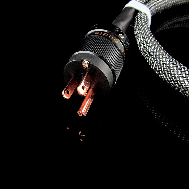 hifi USA plug to IEC socket Single crystal copper hiend American standard power cable for audio amplifier | Электроника