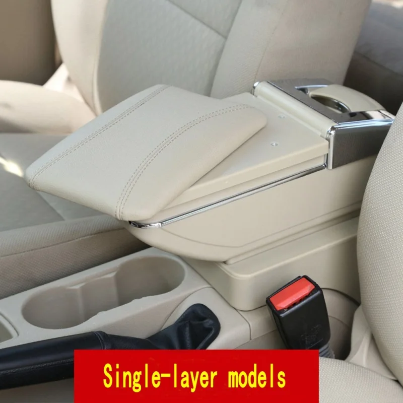 for skoda rapid center console arm rest armrest box central store content storage with cup holder ashtray usb free global shipping
