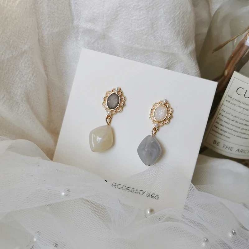 Винтажные серьги с жемчугом Классические темпераментные женские гвоздики