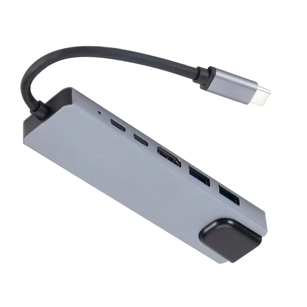 6 в 1 USB 3 TypeC to HUB HDMI 60 Гц + 0x2 PD зарядка USBC RJ45 подходит для MacBook|USB-хабы| |
